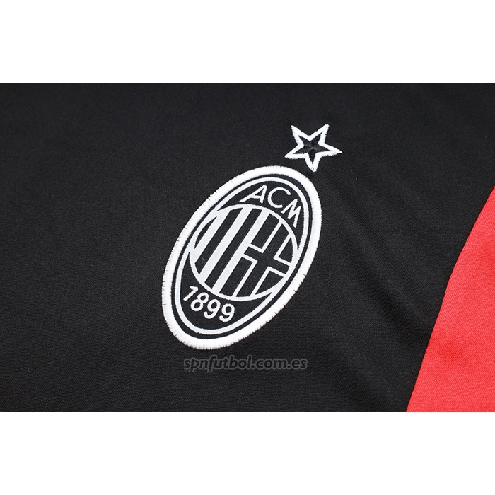 Chandal del AC Milan Manga Corta 2023-2024 Negro